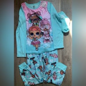 NWT: LOL Surprise Girl Pajama set with Cozy Socks.